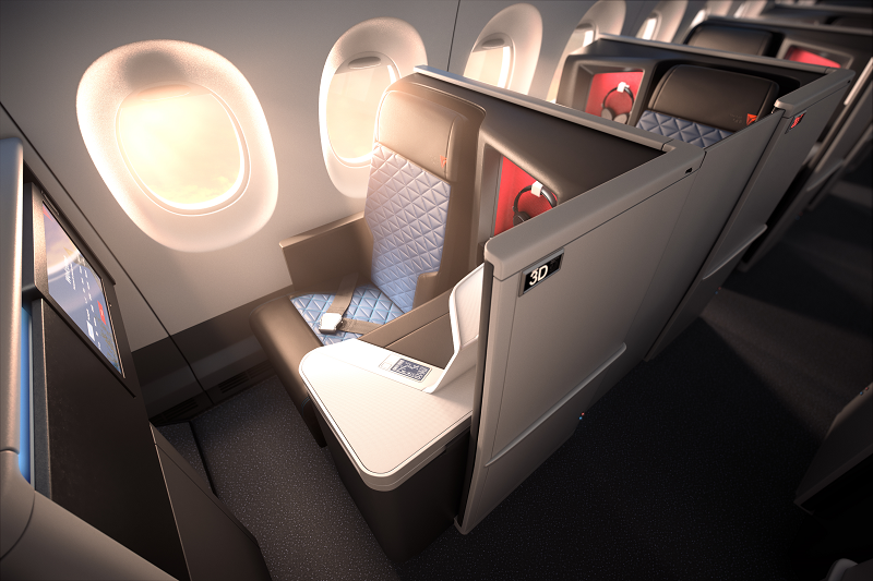 Delta in flight seating