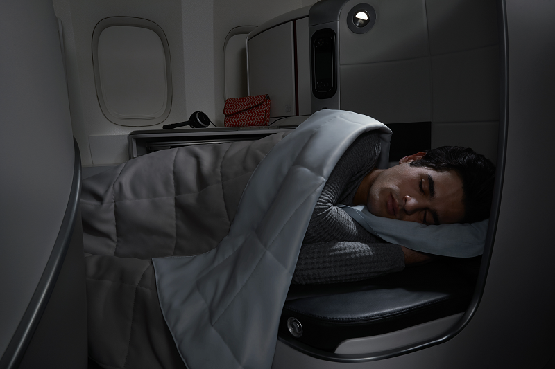 Sleeping on your Flight To Paris