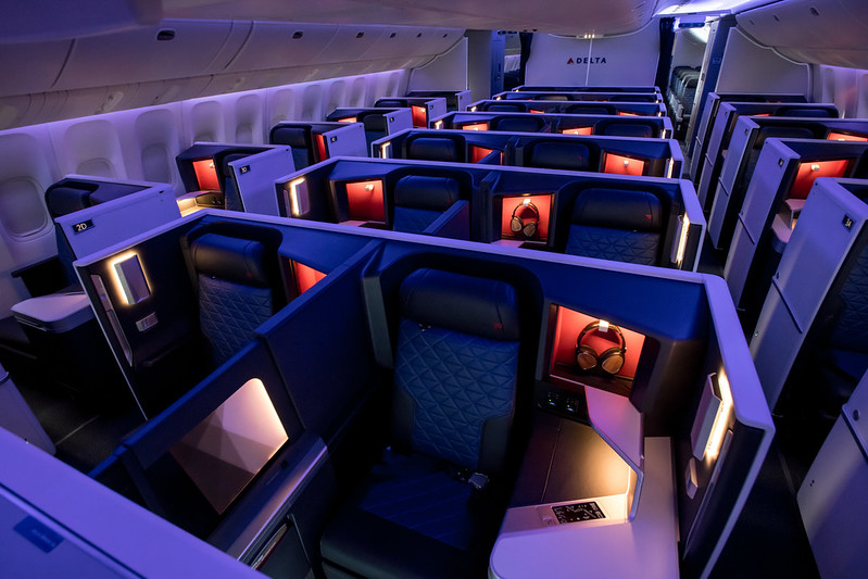 Class first cabin seats fly top