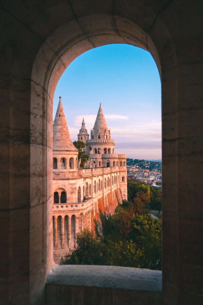 view of Budapest, Hungry. first class flights to budapest